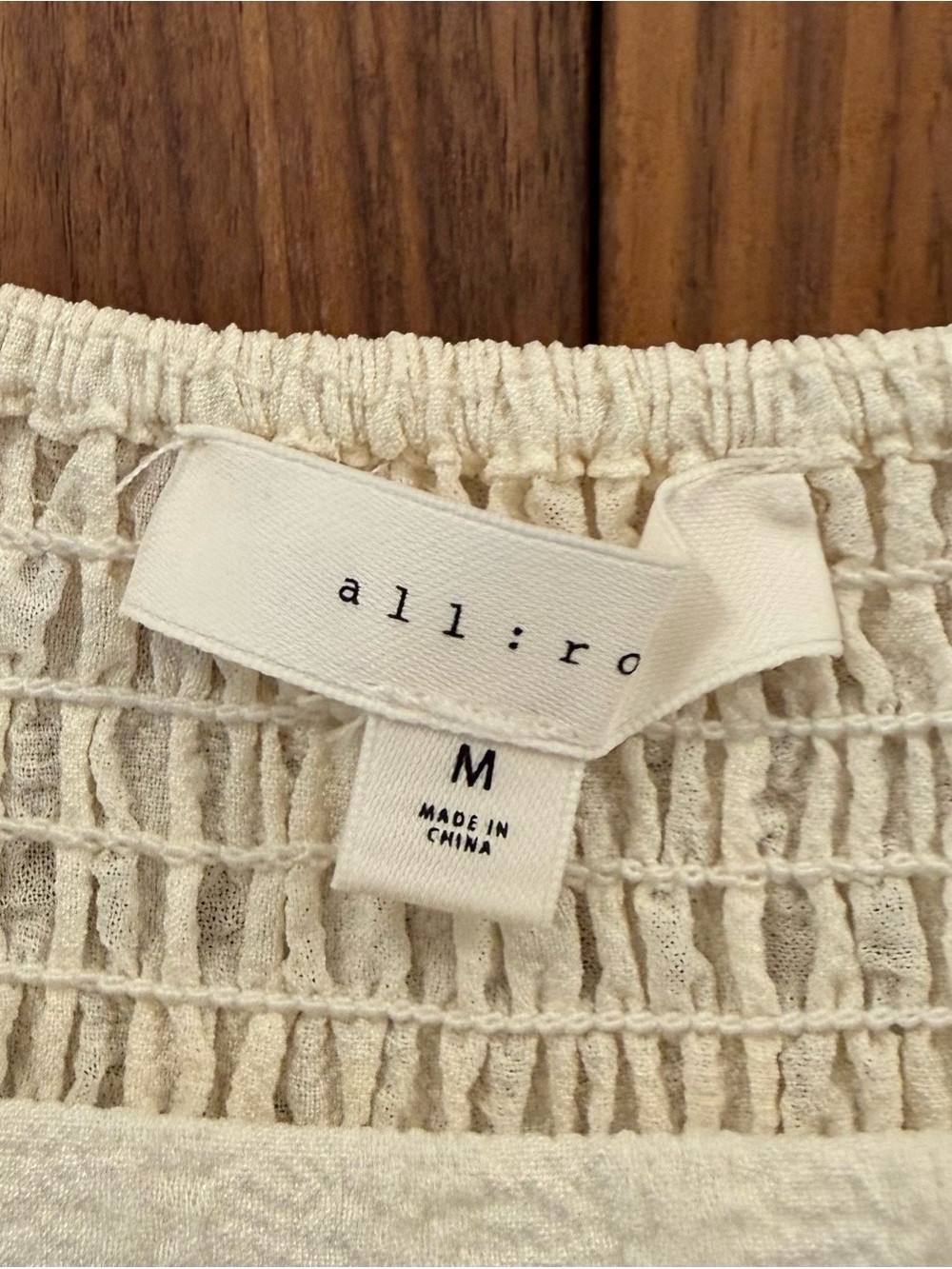 All Row NWT Cream Square-Neck Puff Sleeve Maxi Dress Boho Cottagecore Medium - Picture 9 of 15